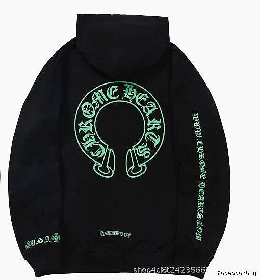 Chrome Hearts Statement Cross graphic hoodie Black Blue Cross for Easy Pairing