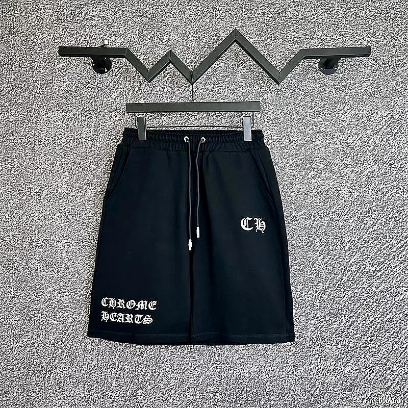 Chrome Hearts trendy and cool style black shorts