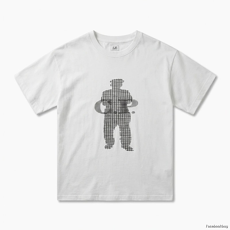C.P. Grid Wind White T-shirt