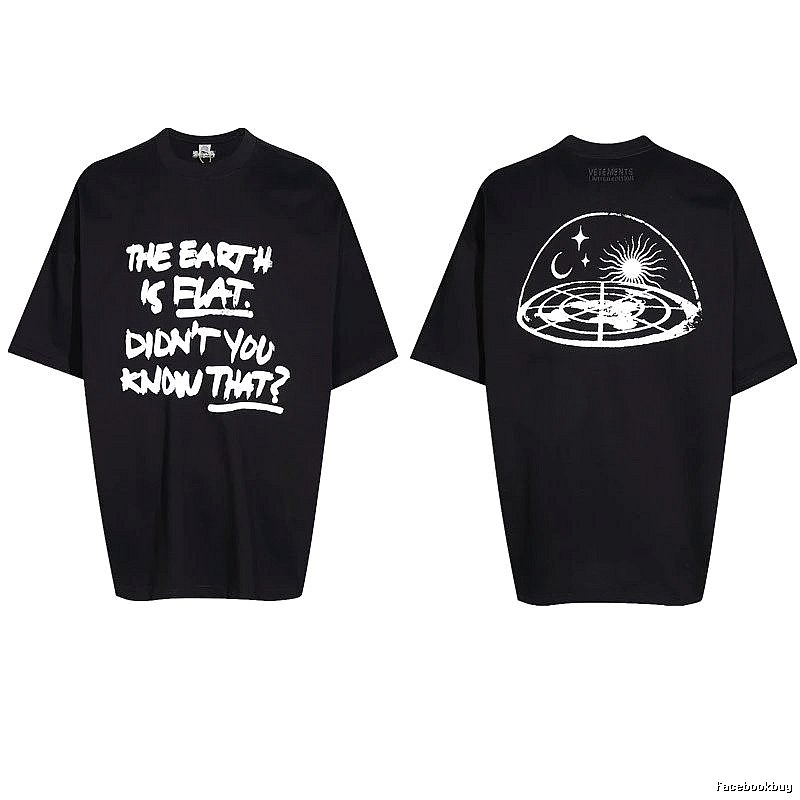 Daily Statement graphic T-shirt Black Colorful Lucky with Visual Detail