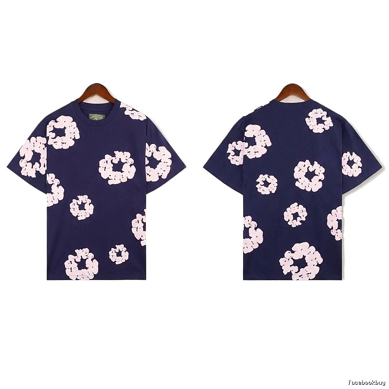 DENIM TEARS Printed Retro Style T-shirt
