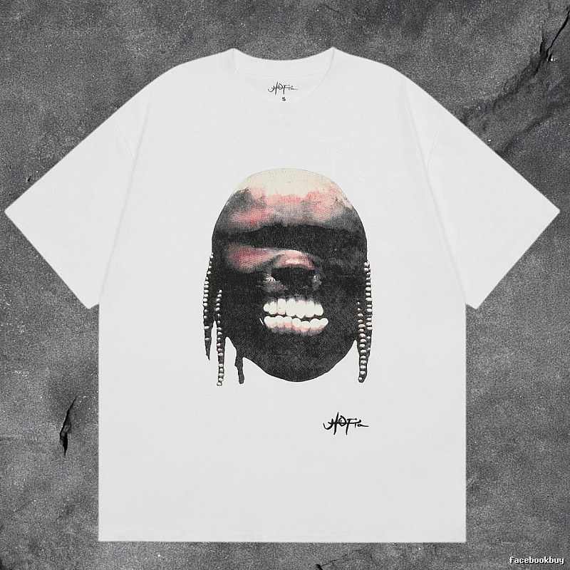 Denim Tears White Graphic T-Shirt Clean Colorway
