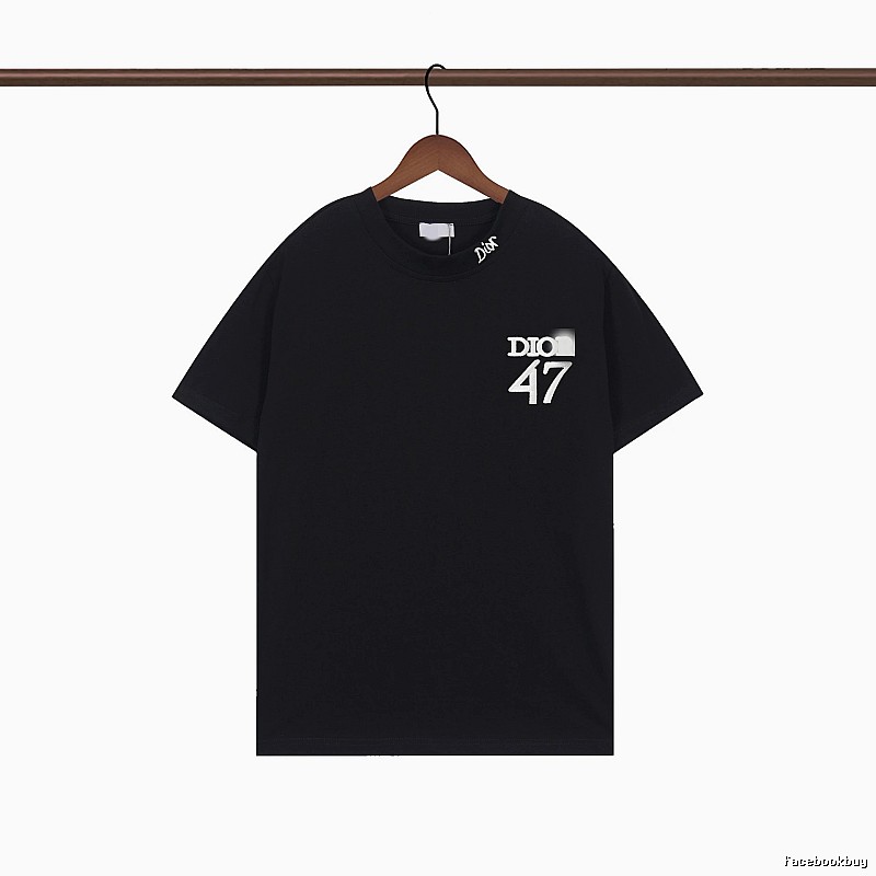 Dior 47 Collection Minimalist Style Black T-Shirt