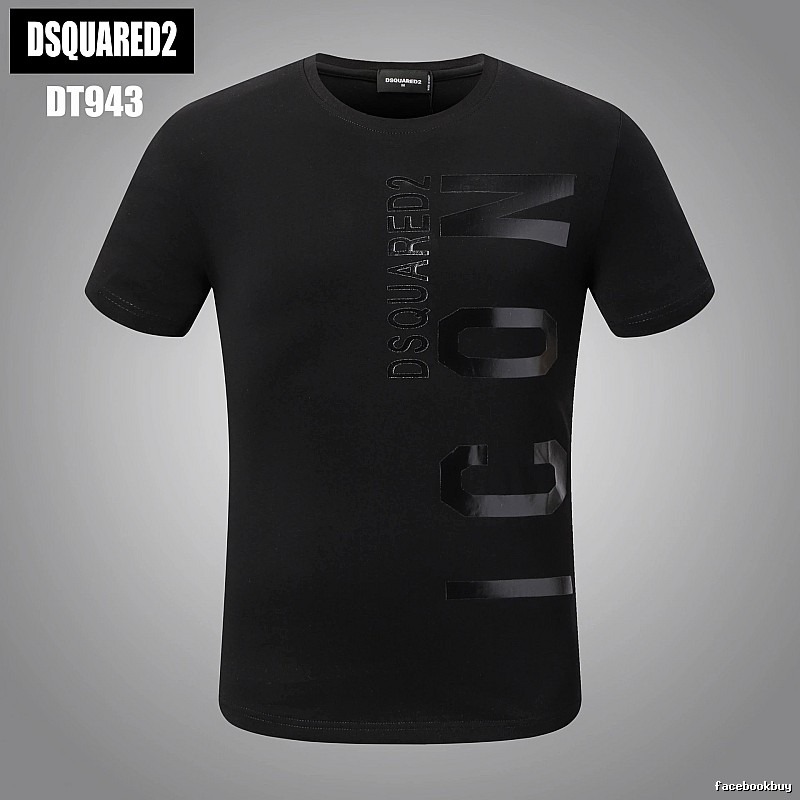 DSQUARED2 ICON Streetwear Black Short-sleeve T-shirt