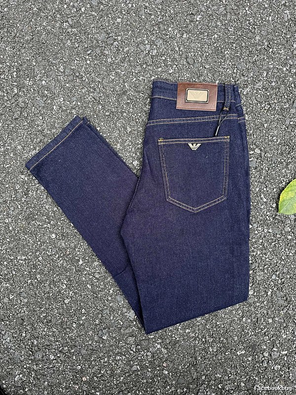 Emporio Armani Eagle Pocket Emblem And Contrast Topstitching Logo Jeans for travel