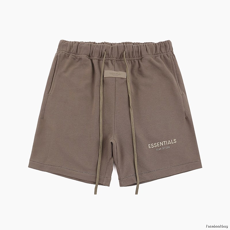 ESSENTIALS Basic Khaki Shorts