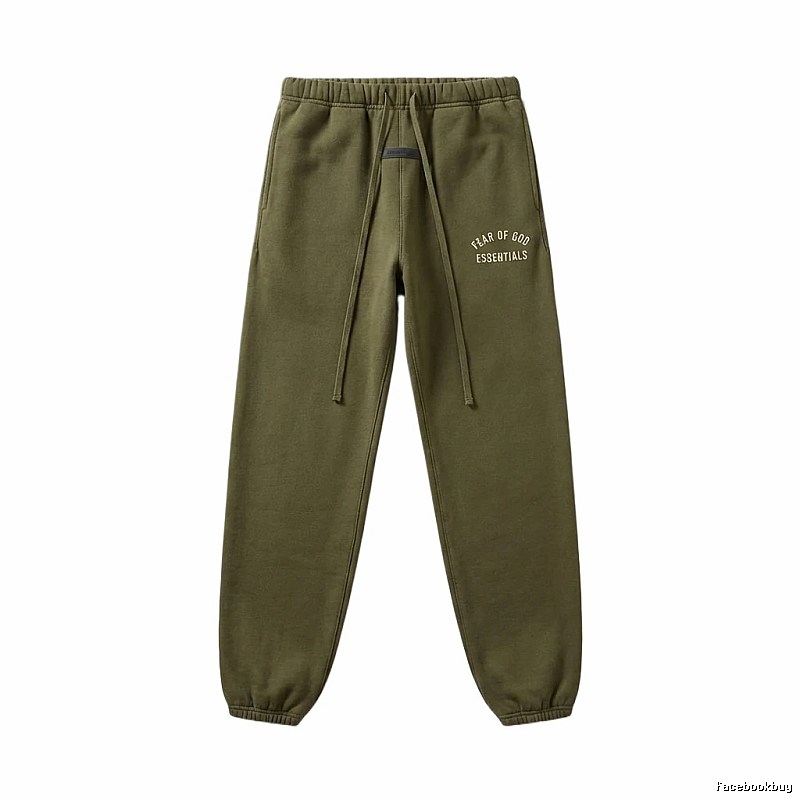 ESSENTIALS casual style olive green sweatpants