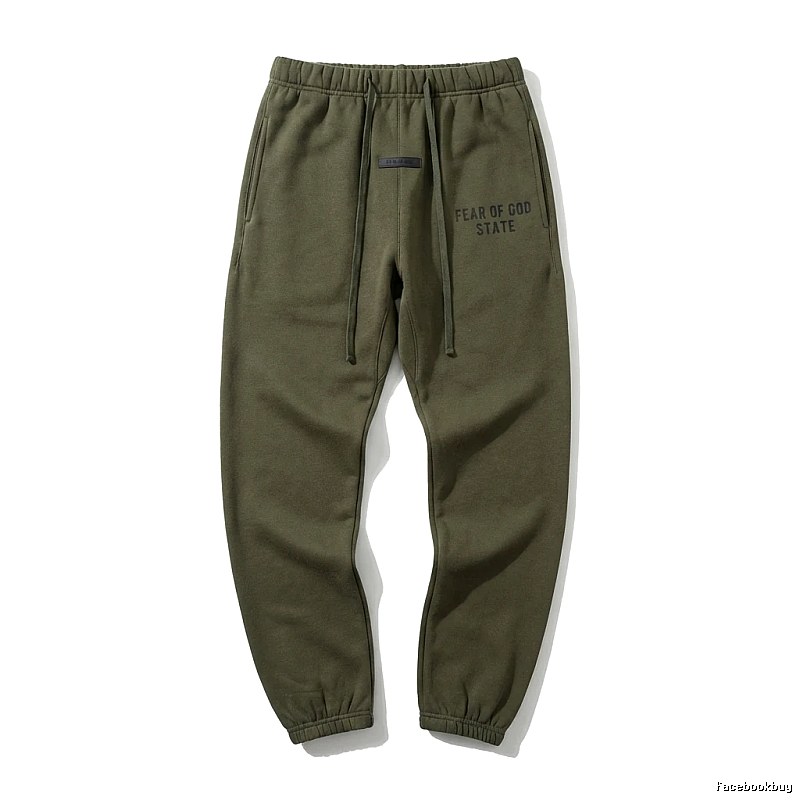 ESSENTIALS casual style olive green sweatpants