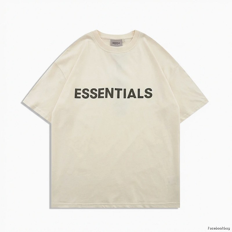 ESSENTIALS minimalist style beige T-shirt