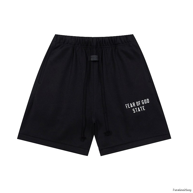 ESSENTIALS minimalist style black shorts