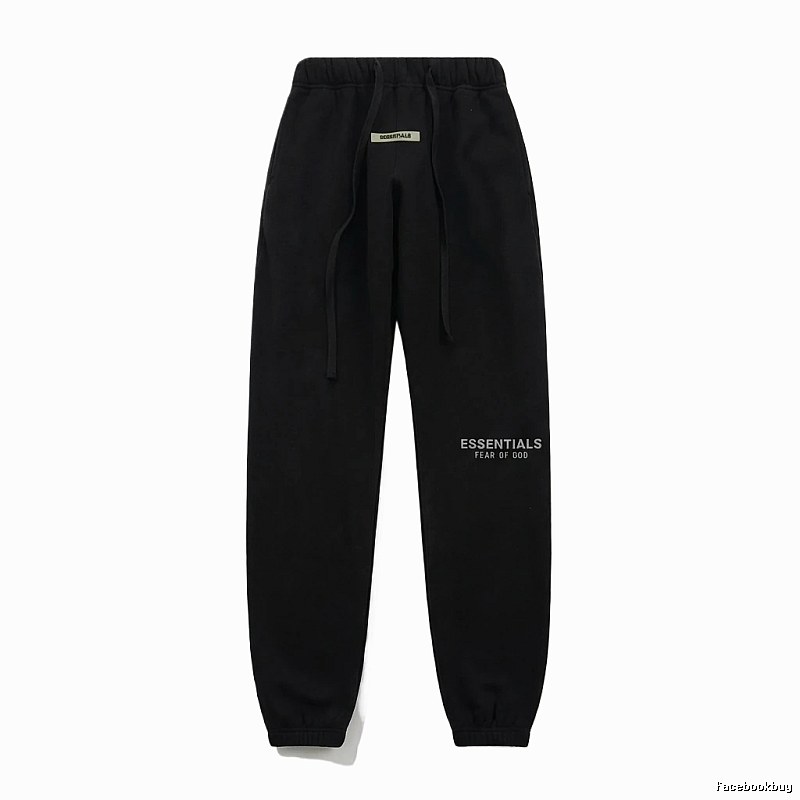ESSENTIALS minimalist style black sweatpants