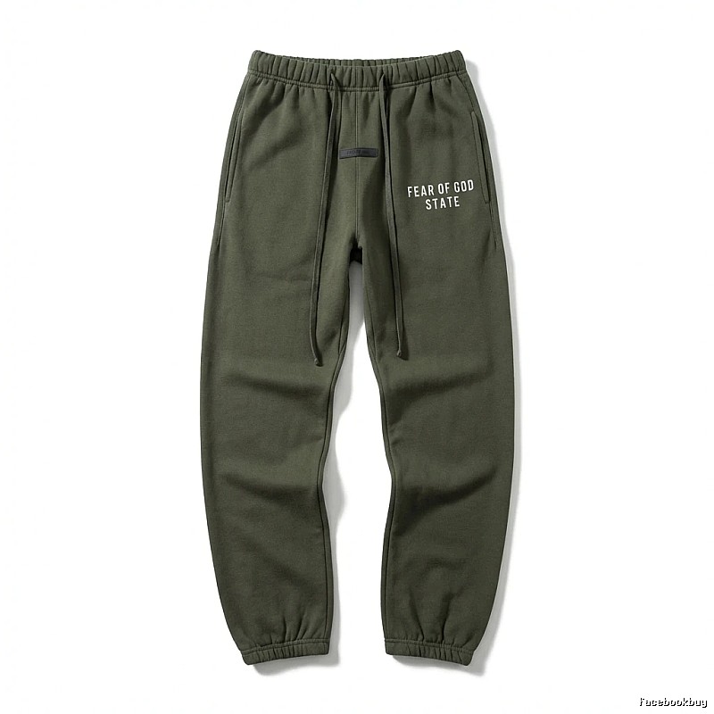ESSENTIALS Minimalist Style Military Green Sweatpants
