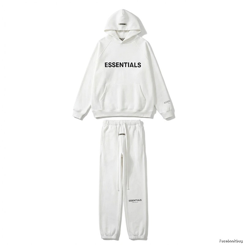ESSENTIALS minimalist style white suit