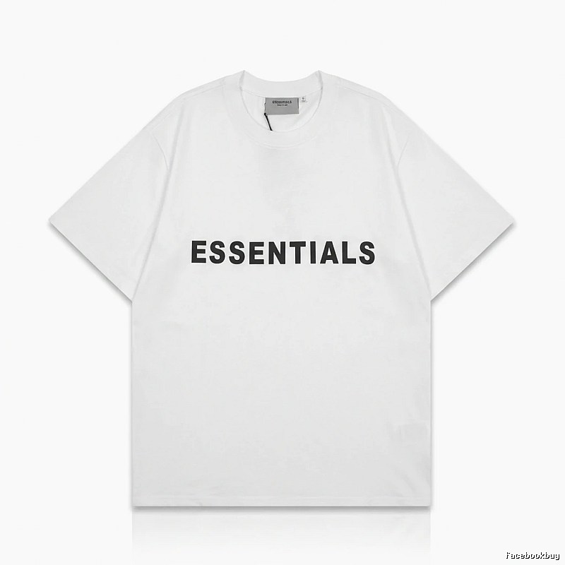 ESSENTIALS minimalist style white T-shirt