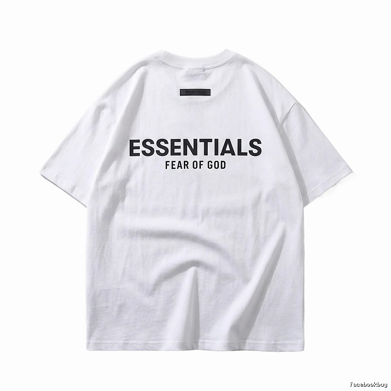 ESSENTIALS minimalist style white T-shirt