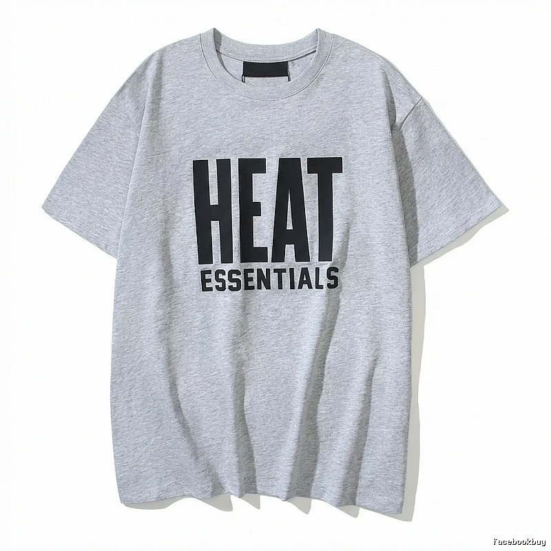 ESSENTIALS Simple Gray Short-sleeve Shirt