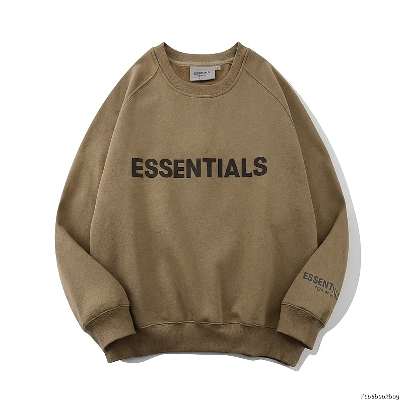 ESSENTIALS Simple Style Khaki Sweatshirt