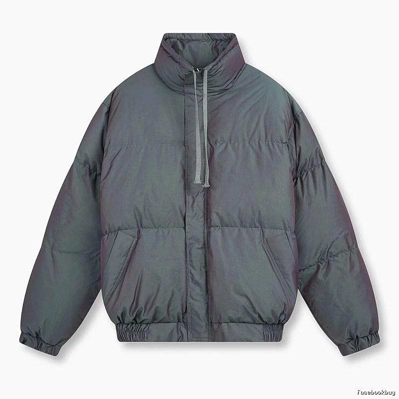 ESSENTIALS trendy and cool style dark gray cotton-padded coat