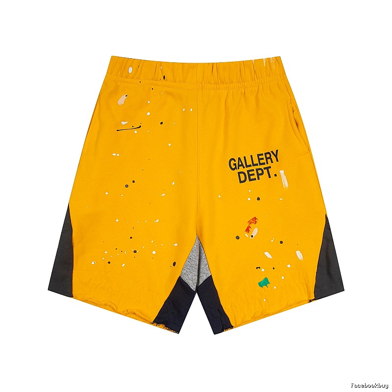 Gallery Dept. Graffiti-style Yellow Shorts