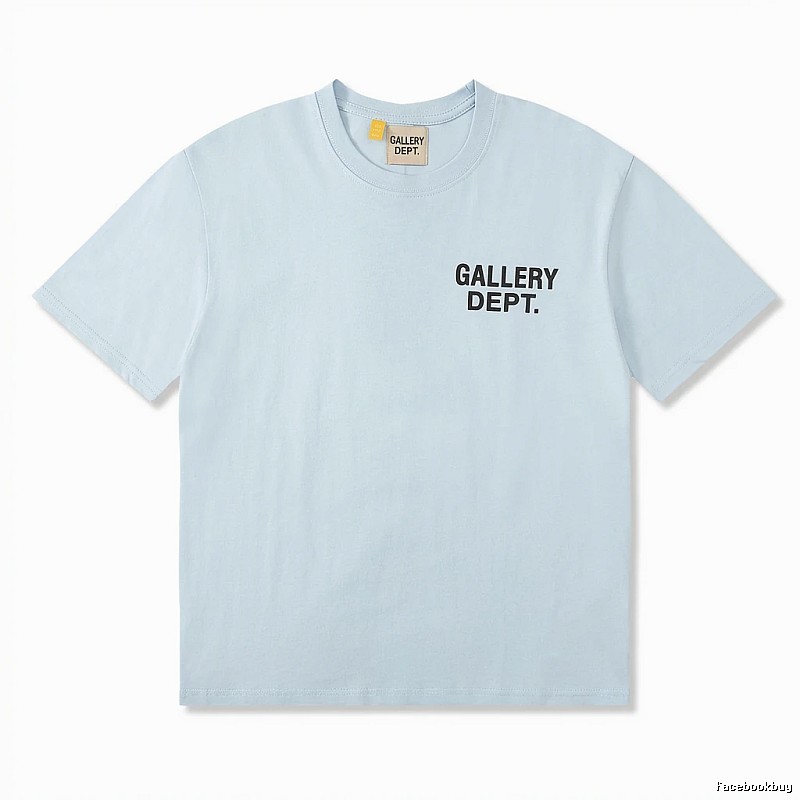 Gallery Dept Simple Style Light Blue T-shirt