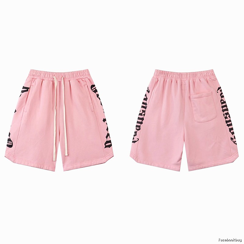 Godspeed Gothic Print Street Style Pink Shorts