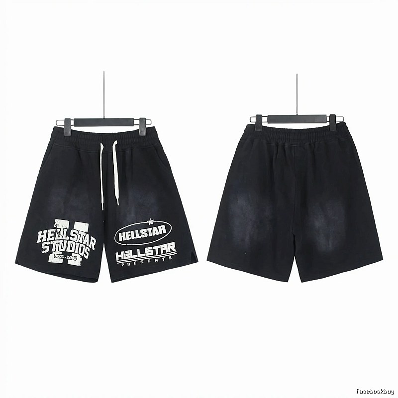 HELLSTAR American-style black shorts