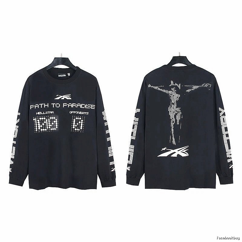 Hellstar Dark Style Printed Black Long-sleeve