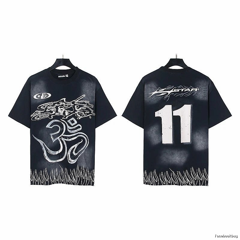 Hellstar No.11 Printed Street Style Black T-Shirt