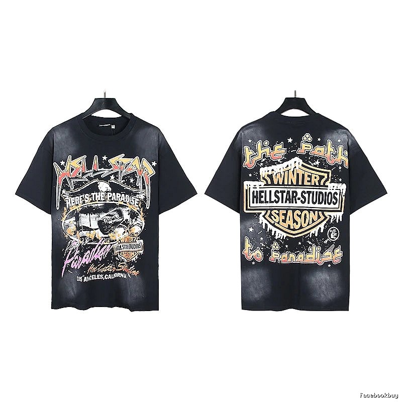 Hellstar Winter Collection Vintage Style Black T-Shirt