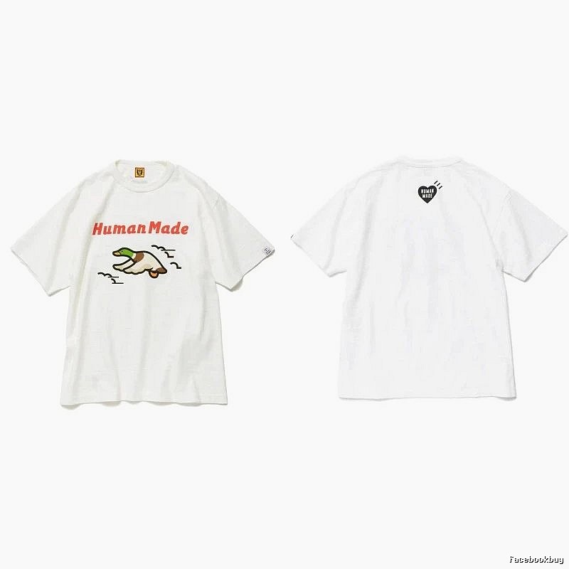 Human Made Premium Style Heart logo T-shirt Black Green Human for Minimal Outfits