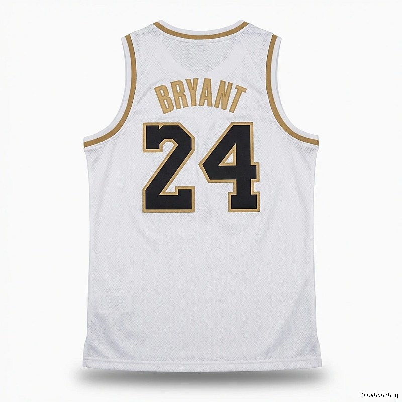 Kobe No. 24 retro-style white jersey