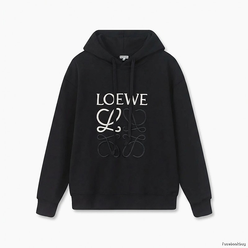 LOEWE letter embroidery style hoodie