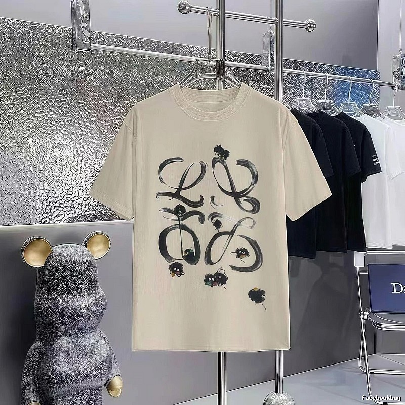 LOEWE x My Neighbor Totoro Co-branded Casual Style Apricot Beige Short-sleeve T-shirt