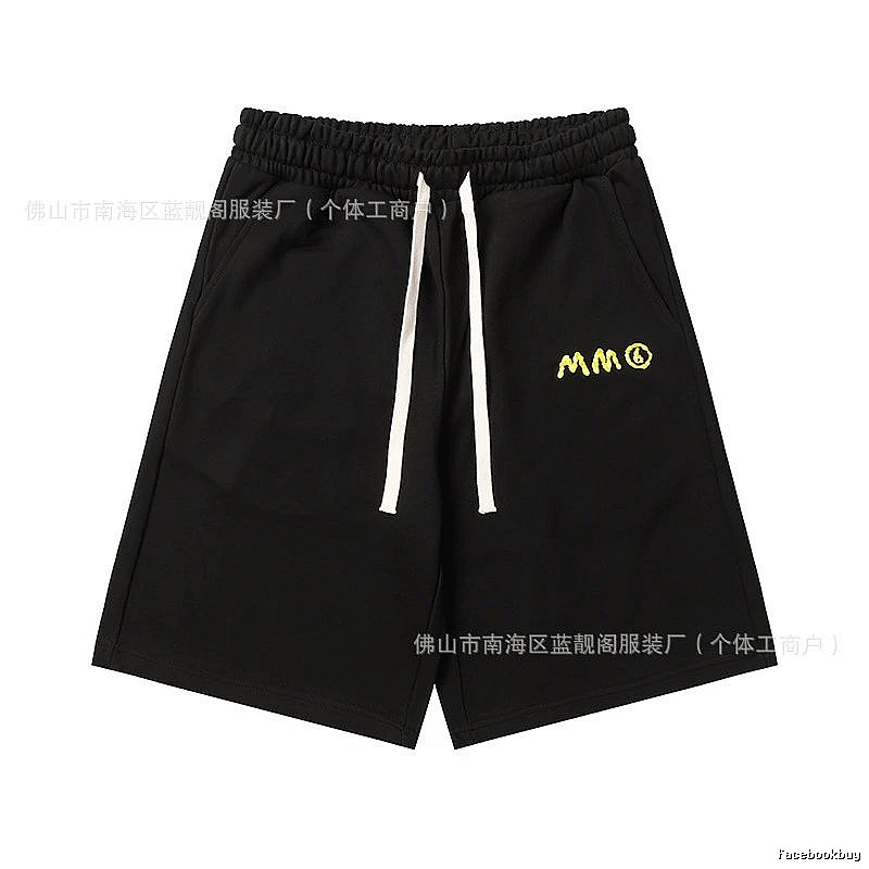 Maison Margiela minimalist style black shorts