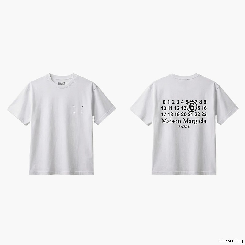 Maison Margiela white T-shirt with digital printing