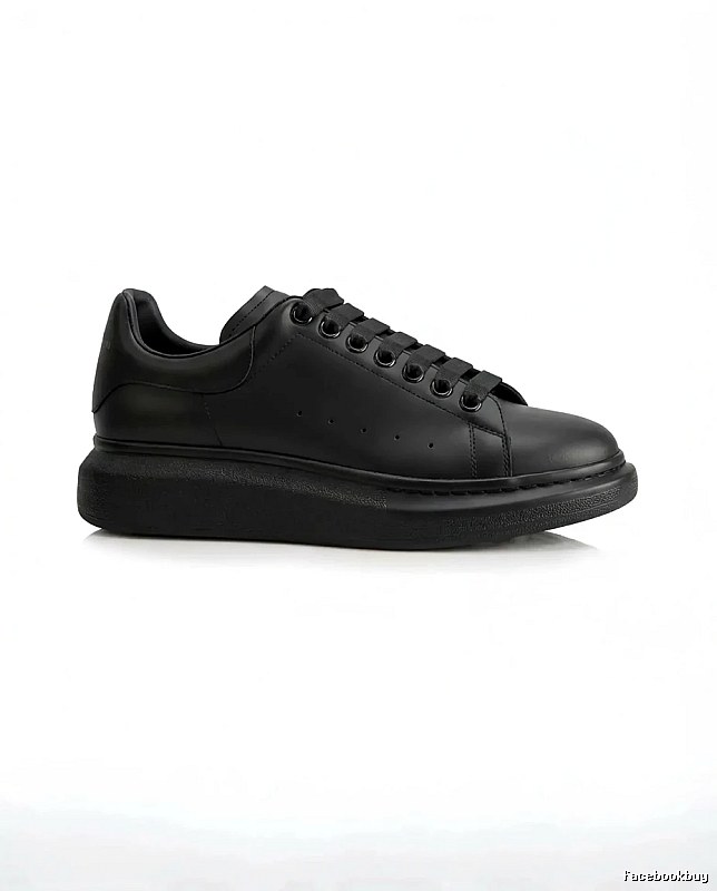 McQueen Thick-soled Casual Style Black Shoes
