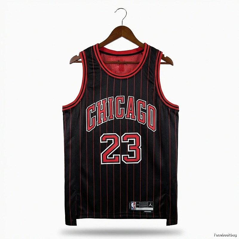 Michael Jordan retro black and red jersey