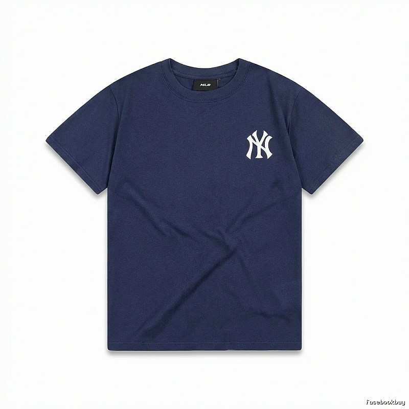 MLB Classic Simple Style Navy Blue T-shirt