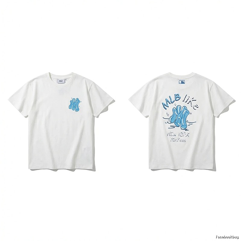 MLB New York Graffiti Style White T-shirt