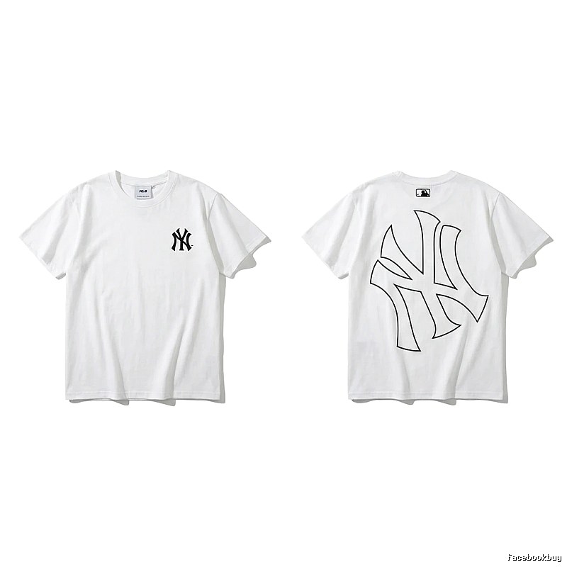 MLB New York Yankees minimalist style white T-shirt