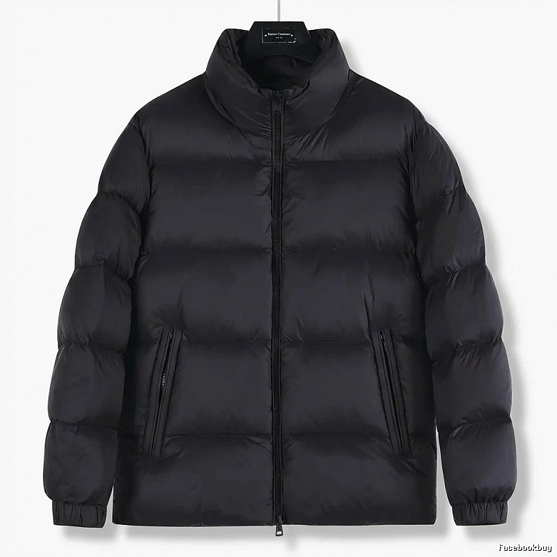 Moncler black casual down jacket