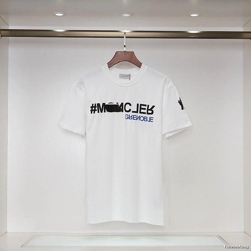 Moncler Grenoble Trendy Printed White T-Shirt