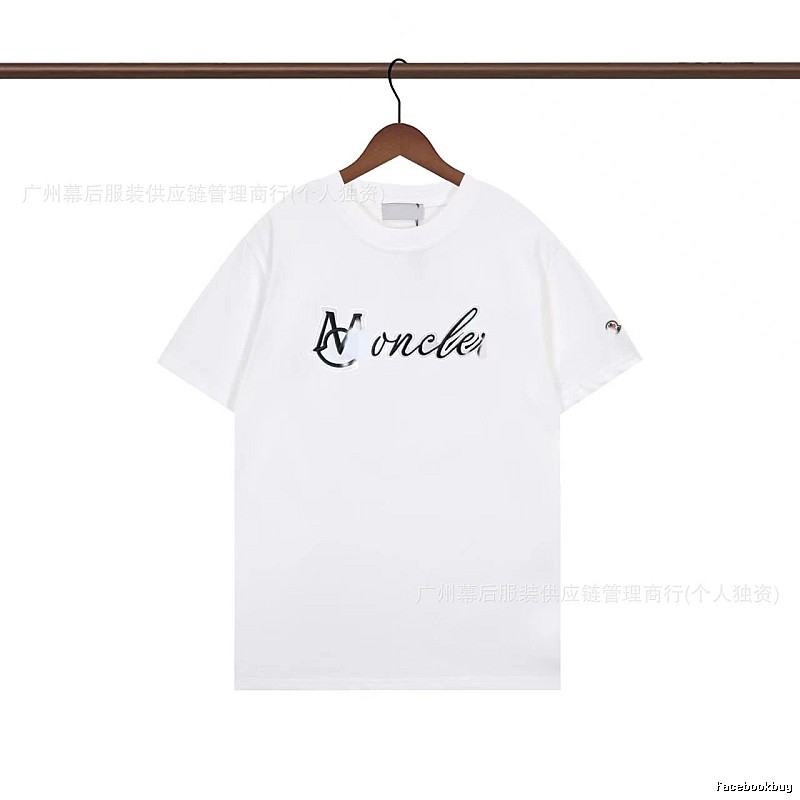 Moncler Letter Print Casual White T-Shirt