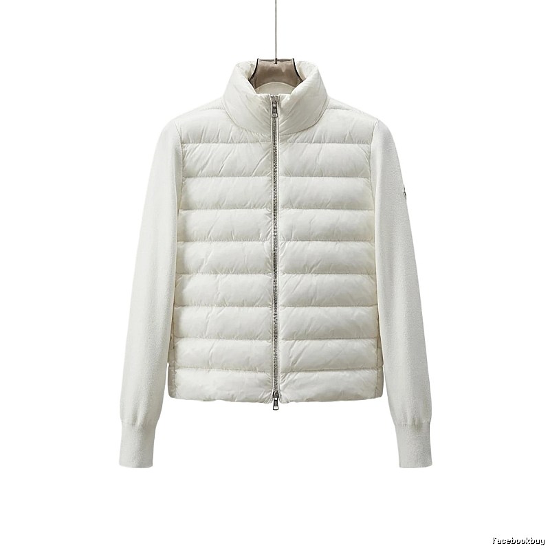 Moncler short stylish white down jacket