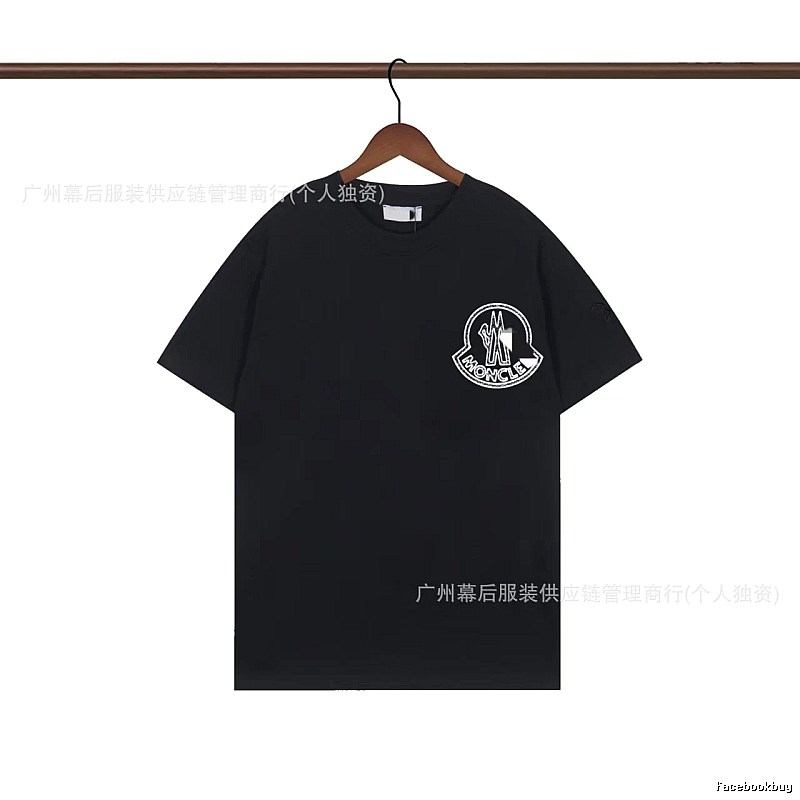 Moncler Trendy Printed Black T-Shirt