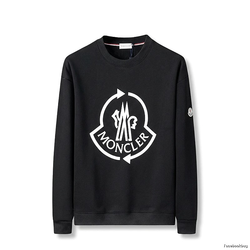 Moncler's classic trendy black sweatshirt