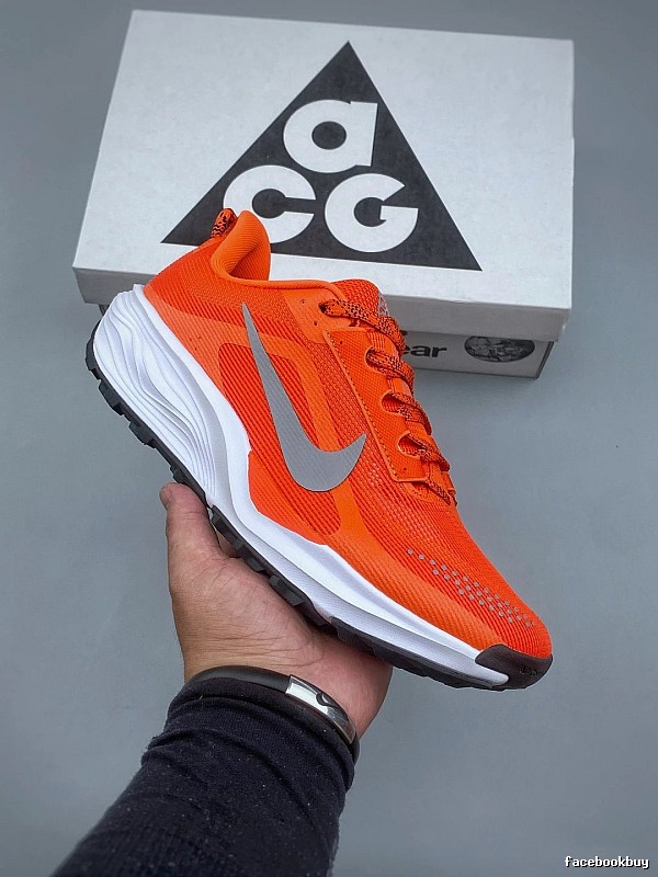Nike Road Runners with Contrast Swoosh in Bright Orange