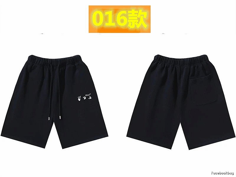 Off-White 016 Style Black Trendy and Cool Shorts
