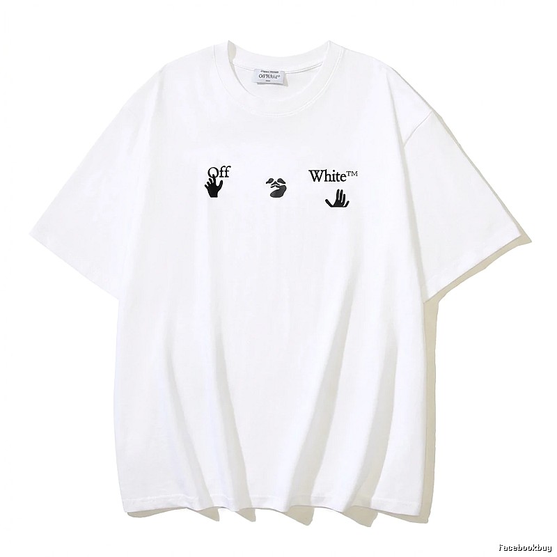 Off-White Gesture Style White T-shirt