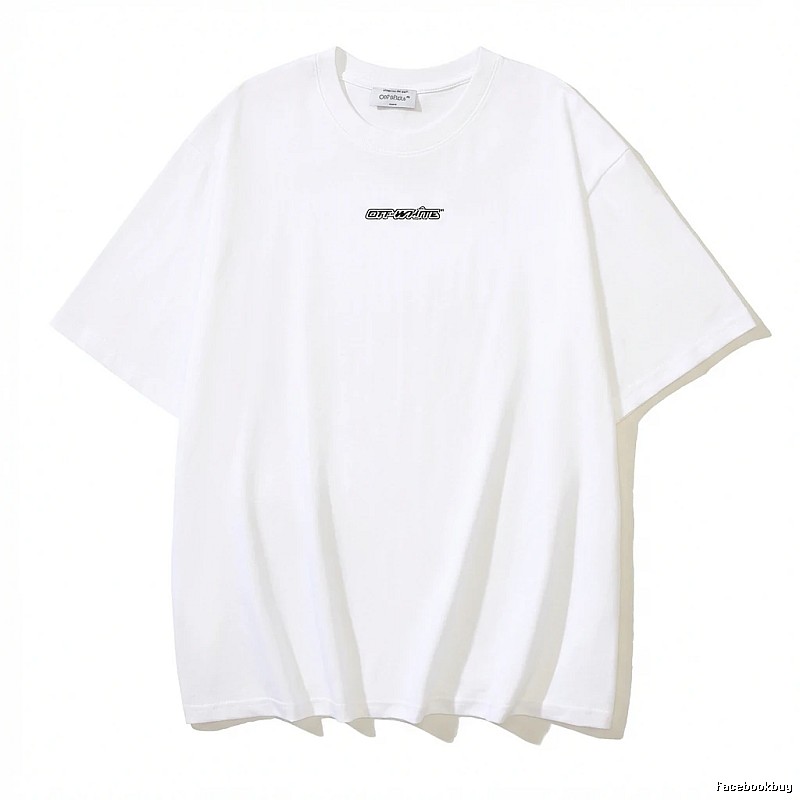 Off-White minimalist style white T-shirt